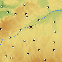 Nearby Forecast Locations - Guntzbourg - Carte