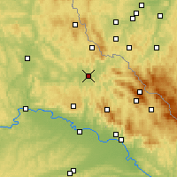 Nearby Forecast Locations - Cham - Carte