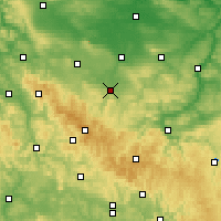 Nearby Forecast Locations - Arnstadt - Carte