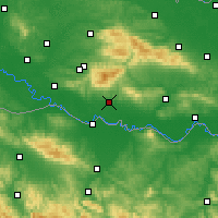 Nearby Forecast Locations - Nova Gradiška - Carte