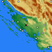 Nearby Forecast Locations - Benkovac - Carte
