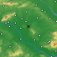 Nearby Forecast Locations - Čazma - Carte