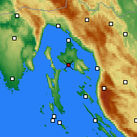 Nearby Forecast Locations - Krk - Carte