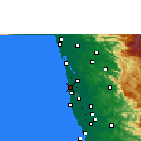 Nearby Forecast Locations - Cherthala - Carte