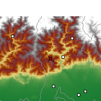 Nearby Forecast Locations - Darjeeling - Carte