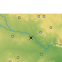 Nearby Forecast Locations - Gadwal - Carte