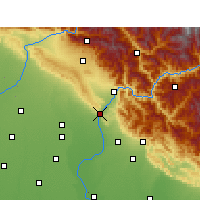 Nearby Forecast Locations - Haridwar - Carte