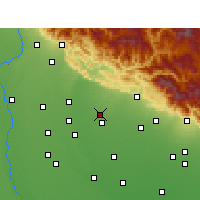 Nearby Forecast Locations - Jaspur - Carte