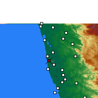 Nearby Forecast Locations - Kanjikkuzhi - Carte