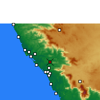 Nearby Forecast Locations - Mattanur - Carte
