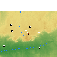 Nearby Forecast Locations - Mhow - Carte