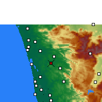Nearby Forecast Locations - Muvattupuzha - Carte