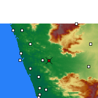 Nearby Forecast Locations - Ottapalam - Carte