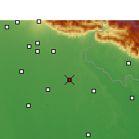 Nearby Forecast Locations - Pilibhit - Carte