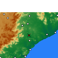Nearby Forecast Locations - Rajam - Carte
