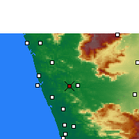 Nearby Forecast Locations - Shoranur - Carte