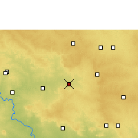 Nearby Forecast Locations - Tandur - Carte