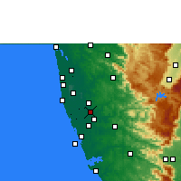 Nearby Forecast Locations - Tiruvalla - Carte