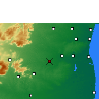 Nearby Forecast Locations - Tittakudi - Carte