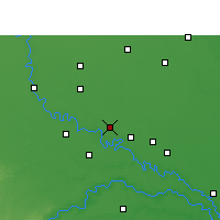 Nearby Forecast Locations - Tundla - Carte