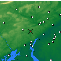 Nearby Forecast Locations - West Chester - Carte