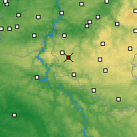 Nearby Forecast Locations - Bièvre - Carte