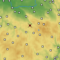 Nearby Forecast Locations - Chotěboř - Carte