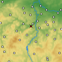 Nearby Forecast Locations - Dobřichovice - Carte