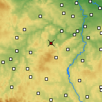 Nearby Forecast Locations - Hořovice - Carte