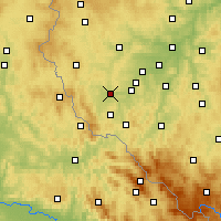 Nearby Forecast Locations - Horšovský Týn - Carte