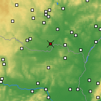 Nearby Forecast Locations - Hrušovany nad Jevišovkou - Carte
