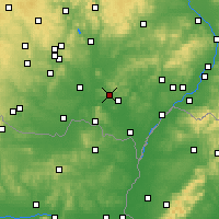 Nearby Forecast Locations - Hustopeče - Carte