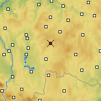 Nearby Forecast Locations - Kamenice nad Lipou - Carte
