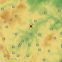 Nearby Forecast Locations - Kaznějov - Carte