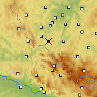 Nearby Forecast Locations - Kdyně - Carte