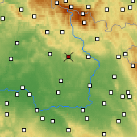 Nearby Forecast Locations - Lázně Bělohrad - Carte