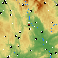 Nearby Forecast Locations - Loštice - Carte
