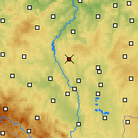 Nearby Forecast Locations - Milevsko - Carte