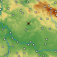 Nearby Forecast Locations - Mnichovo Hradiště - Carte