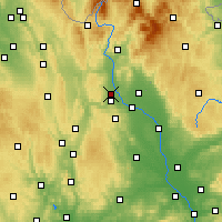 Nearby Forecast Locations - Mohelnice - Carte