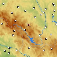 Nearby Forecast Locations - Prachatice - Carte
