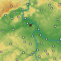 Nearby Forecast Locations - Roudnice nad Labem - Carte