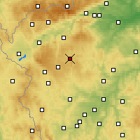Nearby Forecast Locations - Toužim - Carte