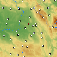 Nearby Forecast Locations - Týniště nad Orlicí - Carte
