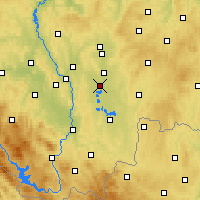 Nearby Forecast Locations - Veselí nad Lužnicí - Carte