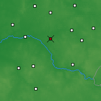 Nearby Forecast Locations - Ciechanowiec - Carte