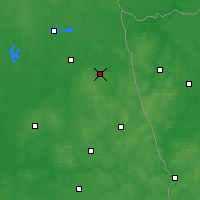 Nearby Forecast Locations - Dąbrowa Białostocka - Carte