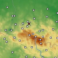 Nearby Forecast Locations - Gryfów Śląski - Carte