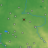 Nearby Forecast Locations - Krzepice - Carte