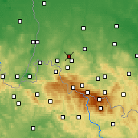 Nearby Forecast Locations - Olszyna - Carte